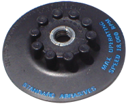 5" - SM55F Style - Resin Fibre Disc Quick Change Holder Pad - Medium - Industrial Tool & Supply