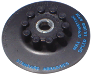 4-1/2" - BD55F Style - Resin Fibre Disc Quick Change Holder Pad - Medium - Industrial Tool & Supply