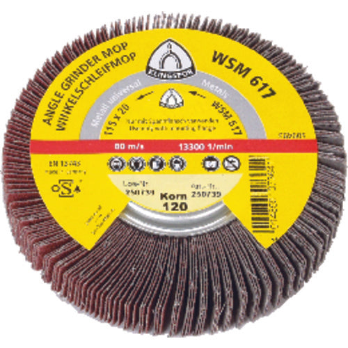 4 1/2″-60 Grit - Aluminum Oxide - WSM 617 Quick Change Flap Wheel - Industrial Tool & Supply