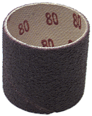 1 x 1/2'' - 80 Grit - A/O Resin Bond Abrasive Band - Industrial Tool & Supply