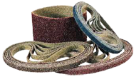 4 x 132" - Coarse - Brown Surface Conditioning Belt With Low Stretch Backing - Industrial Tool & Supply
