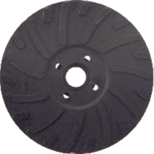 5″ - Smooth Bore - Spiral Pattern - Polymer Backing Plate For Resin Fibre Disc Without Nut - Industrial Tool & Supply