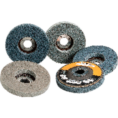 4 1/2″ × 7/8″ - Fine Grit - Silicon Carbide BriteRite Type 27 Unitized Wheel Alt mfg # 811532 - Industrial Tool & Supply