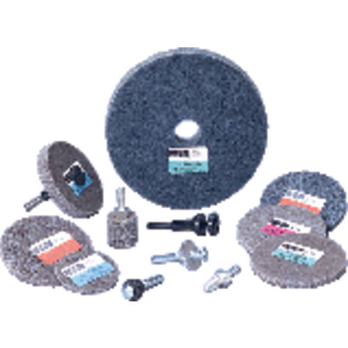 3″ × 1/2″ × 1/4″ - Fine Grit - Silicon Carbide - BrightRite Unitized Wheel Alt mfg # 863240 - Industrial Tool & Supply