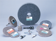 6 x 1/2 x 1'' - Medium Grit - 800 Series Unitized Deburring Wheel - Industrial Tool & Supply