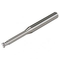 1mm Dia. - 57mm OAL - 10mm Neck Length - CBD - 30° - Die Mold - Corner Radius - EM - 2 FL - Industrial Tool & Supply