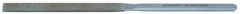 4'' Diamond Length - 8-1/2'' OAL (9.7mm) - Fine Grit - 3 Square Diamond Heavy Duty File - Industrial Tool & Supply