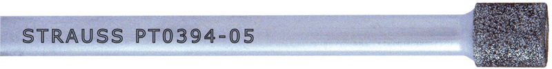.394 x .394 x 1/4" - Medium Grit - Diamond Mandrel - Industrial Tool & Supply