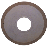 6 x 1 x 1-1/4'' - 1/8'' Abrasive Depth - 150 Grit - 1/4 Rim CBN Dish Wheel - Type D12A2 - Industrial Tool & Supply