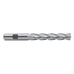 7/8 Dia. x 7-1/4 Overall Length 4-Flute Square End High Speed Steel SE End Mill-Round Shank-Non-Center Cut-Uncoated - Industrial Tool & Supply