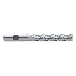3/8 Dia. x 4-1/4 Overall Length 4-Flute Square End High Speed Steel SE End Mill-Round Shank-Non-Center Cut-Uncoated - Industrial Tool & Supply