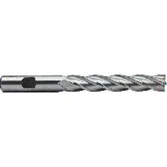 1 Dia. x 8-1/2 Overall Length 4-Flute Square End High Speed Steel SE End Mill-Round Shank-Non-Center Cutting-Uncoated - Industrial Tool & Supply