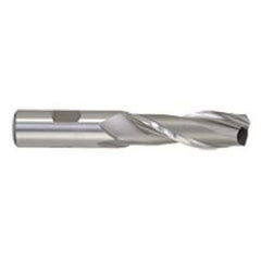 1/2 Dia. x 3-1/2 Overall Length 2-Flute Square End High Speed Steel SE End Mill-Round Shank-Center Cut-Uncoated - Industrial Tool & Supply