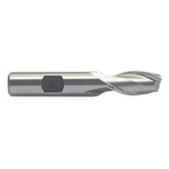 1-1/4 Dia. x 3-7/8 Overall Length 2-Flute Square End M-42 Cobalt SE End Mill-Round Shank-Center Cut-Uncoated - Industrial Tool & Supply