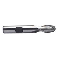 1-1/2'' Dia. - 5'' OAL - Uncoated M-42 Cobalt - Ball End SE EM - 2 FL - Industrial Tool & Supply