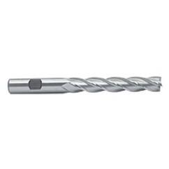 3/8 Dia. x 4-1/4 Overall Length 4-Flute Square End M-42 Cobalt SE End Mill-Round Shank-Center Cut-Uncoated - Industrial Tool & Supply