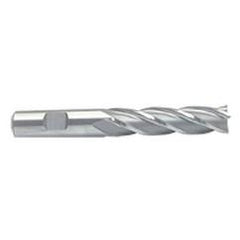 1 Dia. x 6-1/2 Overall Length 4-Flute Square End M-42 Cobalt SE End Mill-Round Shank-Center Cut-Uncoated - Industrial Tool & Supply