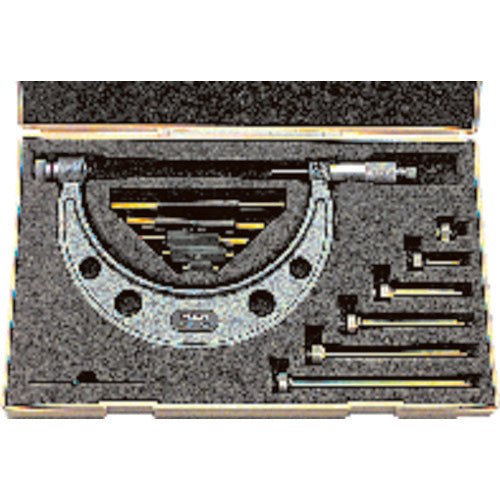 32″-36″ Measuring Range-0.001″ Graduation - Ratchet Thimble - Carbide Face - Interchangeable Anvil Micrometer - Industrial Tool & Supply