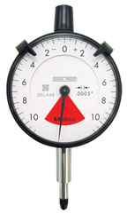 1.6mm Total Range - 0.02mm Graduation - AGD 2 One Revolution Dial Indicator - Industrial Tool & Supply