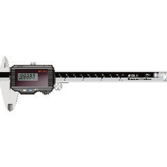 ‎Super Solar Coolant Resistant Caliper - 0-6″ / 0-150 mm Measuring Range - (0.0005″ / 0.01 mm Resolution) - Industrial Tool & Supply