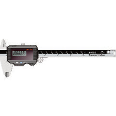 ‎Super Solar Coolant Resistant Caliper - 0-6″ / 0-150 mm Measuring Range - (0.0005″ / 0.01 mm Resolution) - Industrial Tool & Supply