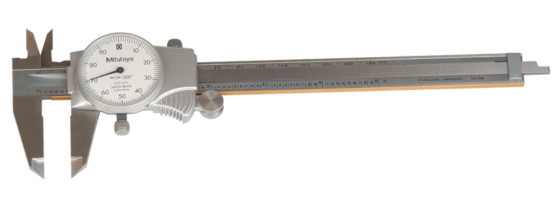 0 - 150mm Measuring Range (0.02mm Grad.) - Dial Caliper - #505-685 - Industrial Tool & Supply