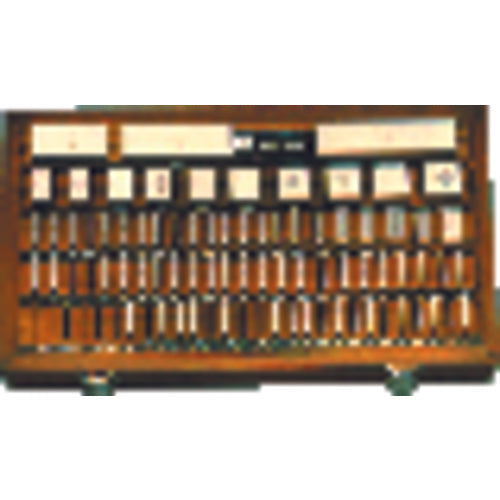 Square Gage Block Set - 81 Pieces - Grade 3 - Steel - Exact Industrial Supply