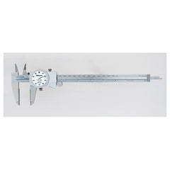 ‎0-8″ Range - Dial Caliper White Face - 0.001 Graduation Carbide Jaw - Industrial Tool & Supply