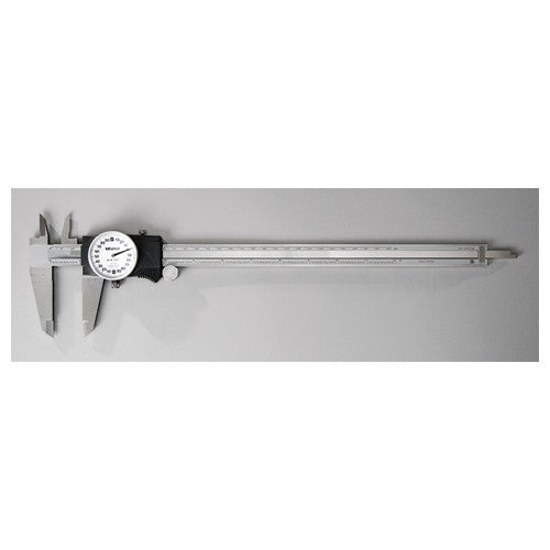 ‎0-12″ Range - Dial Caliper White Face - 0.001″ Graduation - Industrial Tool & Supply