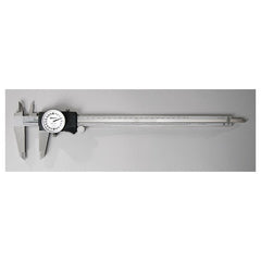 ‎0-12″ Range - Dial Caliper White Face - 0.001″ Graduation - Industrial Tool & Supply