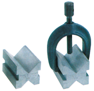 #599-749 - 1-1/2 x 1-1/2 x 2'' - V-Block & Clamp Set - Industrial Tool & Supply