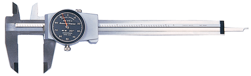 0 - 6'' Measuring Range (.001 Grad.) - Dial Caliper - #599-579-5 - Industrial Tool & Supply