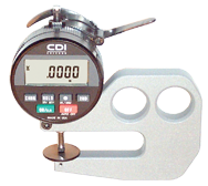 #DG10-10 - 0 - .050'' Range - .0005" Resolution - 2'' Throat Depth - Electronic Thickness Gage - Industrial Tool & Supply