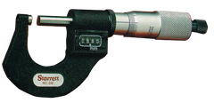 #T216XRL-1 - 0 - 1'' Measuring Range - .0001 Graduation - Ratchet Thimble - Carbide Face - Digital Outside Micrometer - Industrial Tool & Supply