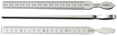 #270 - 1 Leaf - .010 to .150" (.3 to 4mm) Range - Taper Gage - Industrial Tool & Supply