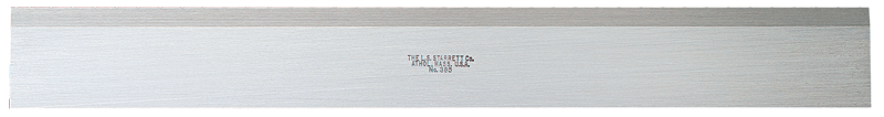 #387-24 - 24'' Long x 1-13/32'' Wide x 11/16'' Thick - Steel Straight Edge With Bevel & 32nds Graduations - Industrial Tool & Supply