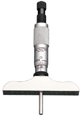 #440Z3L - 0 - 3'' Measuring Range - Plain Thimble - Depth Micrometer - Industrial Tool & Supply
