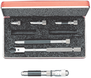 #823CZ - 4 - 24'' Measuring Range - .001 Graduation - Hardened & Ground Face - Tubular Inside Micrometer - Industrial Tool & Supply