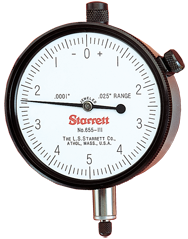 #655-441J - 1" Total Range - 0-100 Dial Reading - AGD 3 Dial Indicator - Industrial Tool & Supply