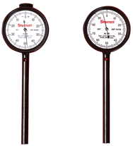 #650B5 - 0-50-0 Dial Reading - Back Plunger Dial Indicator w/ 3 Pts & Deep Hole Attachment - Industrial Tool & Supply