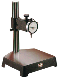 #653J - Kit Contains: .0005" Graduation; 0-25-0 Reading - Cast Iron Comparator Stand & Dial Indicator - Industrial Tool & Supply