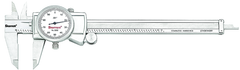 #3202-6 -  0 - 6" Stainless Steel Dial Caliper with .001" Graduation - Industrial Tool & Supply