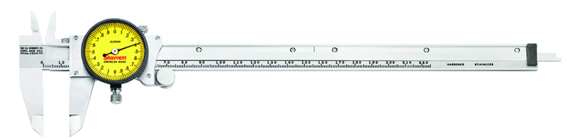 #120M-225 - 0 - 225mm Measuring Range (0.02mm Grad.) - Dial Caliper - Industrial Tool & Supply