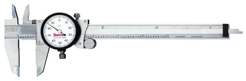 #120A-6 - 0 - 6'' Measuring Range (.001 Grad.) - Dial Caliper with Letter of Certification - Industrial Tool & Supply