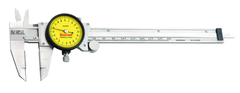 #120MX-150 - 0 - 150mm Measuring Range (0.02mm Grad.) - Dial Caliper with Certification - Industrial Tool & Supply