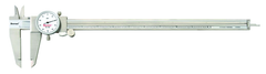 #120MZ-300 - 0 - 300mm Measuring Range (0.02mm Grad.) - Dial Caliper with Certification - Industrial Tool & Supply