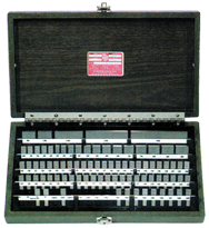 81 Piece - Grade 2+4 - Carbide - Rectangular Gage Block Set in Case - Industrial Tool & Supply