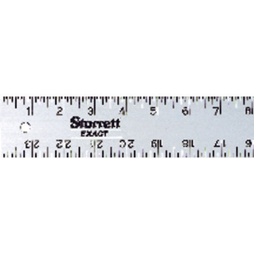 Model ASE24-24″ × 2″ × 0.081″ - Aluminum Straight Edge With 1/8 & 1/16 Graduations - Industrial Tool & Supply