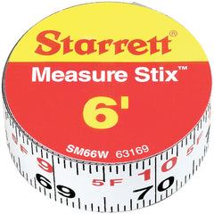 Model SM66W-3/4″ × 6 feet - Adhesive Backed Steel Measuring Tape - Industrial Tool & Supply