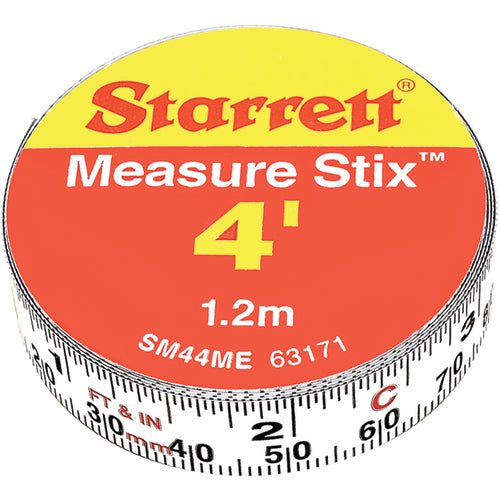 Model SM44W-1/2″ × 4 feet - Adhesive Backed Steel Measuring Tape - Industrial Tool & Supply